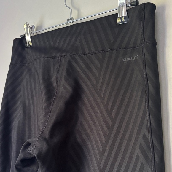 Adidas Black Chevron CLIMALITE Leggings size small - Picture 4 of 6